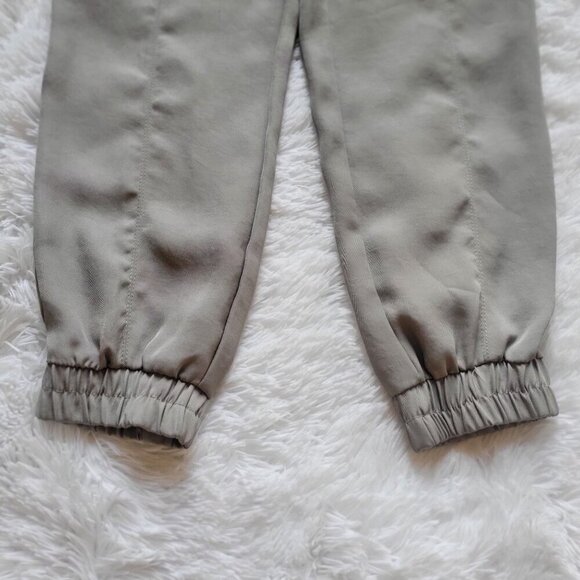 ZARA Tan Cream Neutral Casual Elastic Waist Pull on Pants Joggers- S - Picture 7 of 11